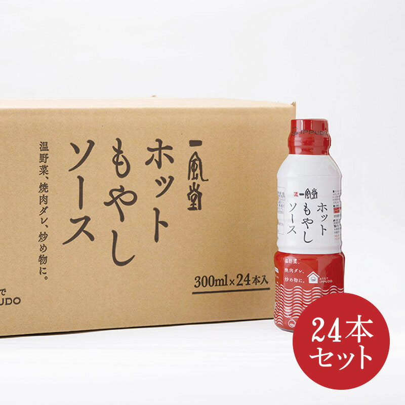 送料無料 一風堂 ホットもやしソース 24本入り 1ケース まとめ買い 5%割引 業務用 博多 とんこつ ラーメン 辛モヤシ ビビンバ 人気 おうちでIPPUDO