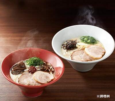 一風堂公式ストア 食べ比べ 一風堂 絹ごし とんこつ ラーメン 白丸 赤丸 2人前 乾麺 博多 豚骨 らーめん 細麺 細めん おうちでIPPUDO 画像2