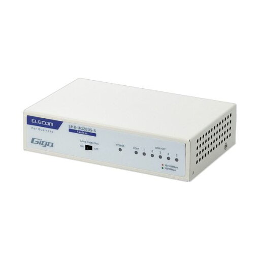 エレコムレイヤー2 Giga対応 アンマネージスイッチ 5ポート EHB-UG2B05-S 1台 エレコムレイヤー2 Giga対応 アンマネージスイッチ 5ポート EHB-UG2B05-S 1台