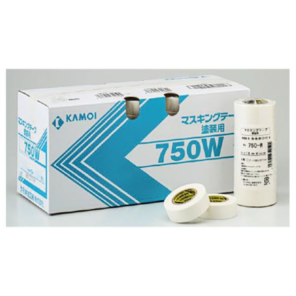 一般塗装用マスキングテープ No.750W 白色 30mm×18m(40巻入)