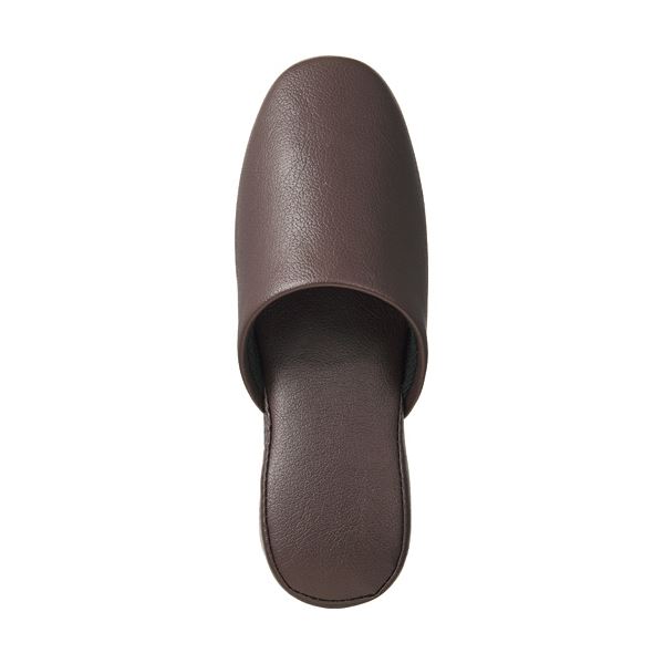 PVCスリッパ前とじ Mサイズ ブラウン 1セット（5足）