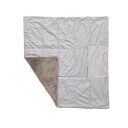 超軽量! ひざ掛け コンパクト収納 アウトドア カポック綿 あったか 約60×85cm GYBE グレーベージュ(3)