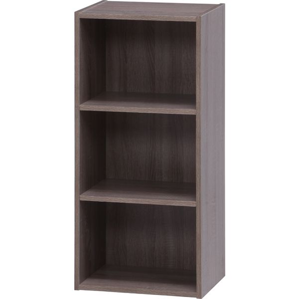 組立簡単ボックス3段 GY グレー 組立品【代引不可】