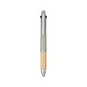 三菱鉛筆 4&1ジェットストリームバンブーセージ 4色ボールペン0.5(黒・赤・青・緑)+シャープ0.5(3)