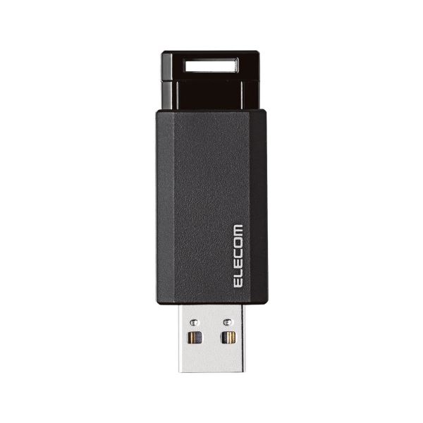 エレコム USBメモリ3.1 ノック式32GB MF-PKU3032GBK