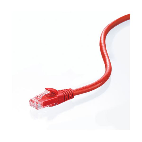 【5個セット】 サンワサプライ カテゴリ6Aより線LANケーブル 2m レッド KB-T6AY-02RX5