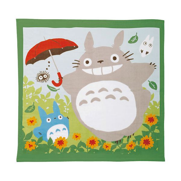 となりのトトロ トトロと一緒に 湯上げタオル 約90×90cm C6074628