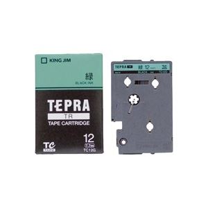(まとめ)キングジム テプラTRテープTC12G 緑に黒文字 12mm【×3セット】 (まとめ)キングジム テプラTRテープTC12G 緑に黒文字 12mm【×3セット】