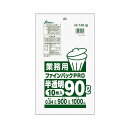 【5セット】 セイケツネットワーク ファインパック業務用90L 10枚入 半透明 T-093X5(3)