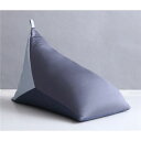 ビーズクッション 約幅47×奥行77×高さ45cm ライトブルー 日本製 持ち手付き コンパクト 完成品 リビング ソファー【代引不可】(3)