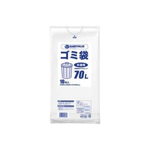 （まとめ）ジョインテックス ゴミ袋 LDD半透明 70L 10枚 N209J-70【×10セット】