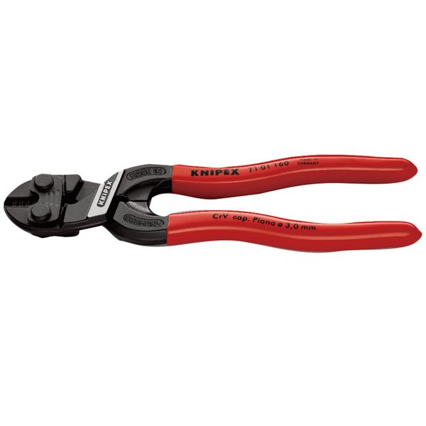 KNIPEX クニペックス 小型クリッパー プラスチックコーティング 全長160mm 7101-160(4)