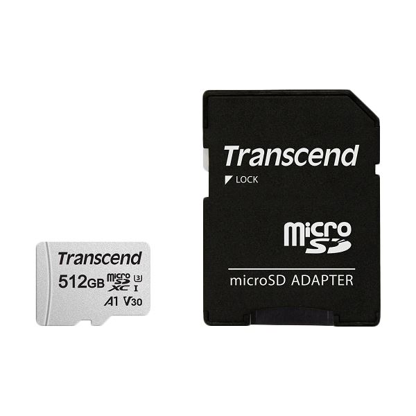 ȥ󥻥ɥѥ 512GB microSDXC w/adapter UHS-I U3 A1 300S TS512GUSD300S-A