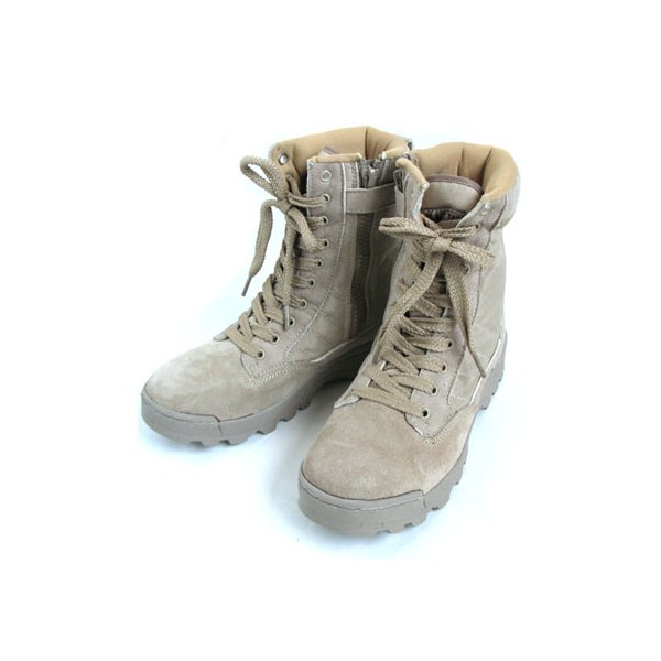 「 SWAT」KOBRAサイドジッパーブーツ FB036YN サンド 8W 【 レプリカ 】
