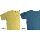 東ドイツタイプ Uネック Tシャツ JT039YD マスタード サイズ5 【 レプリカ 】
