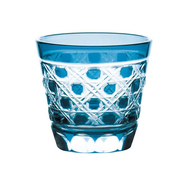 ヤマコー 用美 業務用 夢切子 小付 藍 yamaco26185