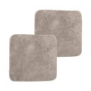 短毛ムートンシートクッション 40×40cm 2枚セット ダークベージュ【代引不可】(3)