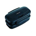 【2個セット】 弁当箱 2段 830ml 箸付き レノ ランチボックス ブラック 送料込!