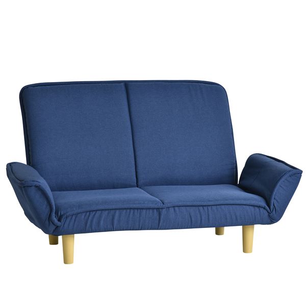 カウチソファ ナッツ BU ブルー 組立品【代引不可】