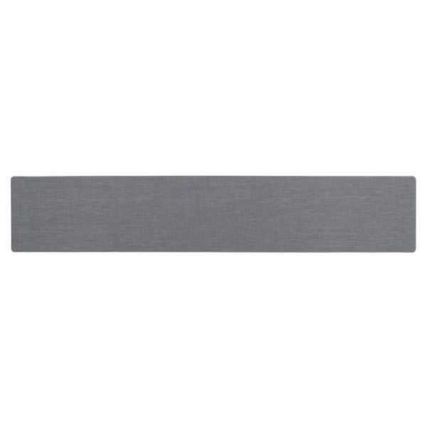 【3個セット】 アール 拭ける テキスタイル風キッチンマット 約45×240cm グレー TK-006