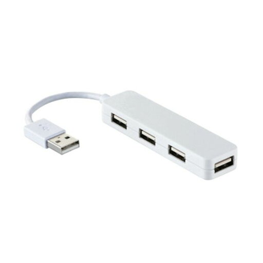 エレコム USB2.0ハブ(コンパクトタイプ) ホワイト U2H-SN4NBWH 1個 エレコム USB2.0ハブ(コンパクトタイプ) ホワイト U2H-SN4NBWH 1個