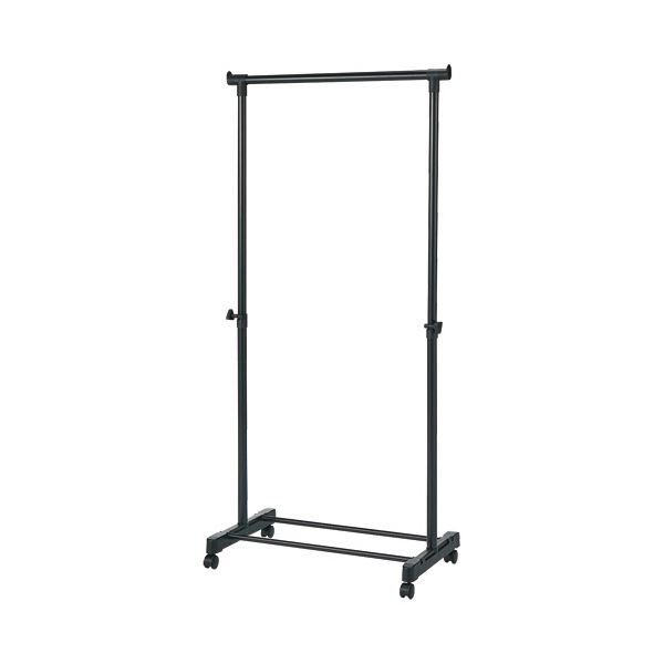 (まとめ）YAMAZEN パイプハンガー シングルオールブラック MKS-S（ABK）（S） 1台【×5セット】