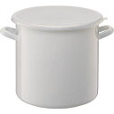 【2個セット】 高木金属工業 ホーロー ストックポット 丸型 10L(内径24cm) ホワイト HSP-M24 送料込!