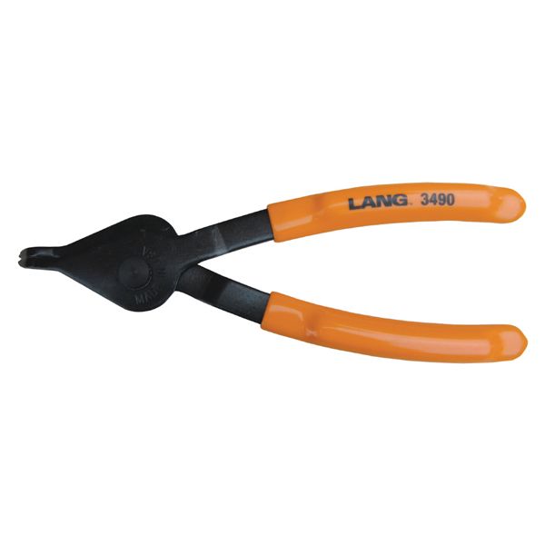 LANGTOOLS ラングツール スナップリングプライヤー 45度アングル 全長190mm 穴リング27〜44.5mm 3490