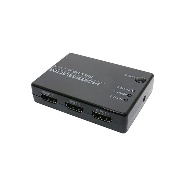 MCO HDMIセレクタ FULLHD対応 3ポート リモコン付 HDS-FH02／BK