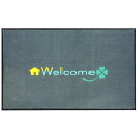 【2個セット】 山崎産業 マイホームスタイルマット #3 約75×45cm ウェルカムクローバー 送料込!