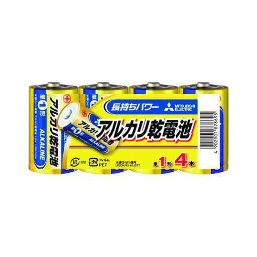 (まとめ) 三菱電機ライフネット アルカリ乾電池 単一 Nタイプ 4本パック 【×3セット】 (まとめ) 三菱電機ライフネット アルカリ乾電池 単一 Nタイプ 4本パック 【×3セット】