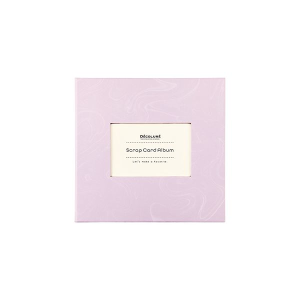 DECOLURE スクラップカードアルバム ラベンダーバイオレット A-SCY-120-V