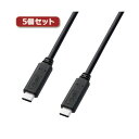 5個セット サンワサプライ USB3.1Gen1TypeCケーブル KU30-CCP310X5(2)