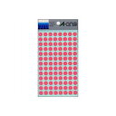 (まとめ) エーワン カラーラベル 丸型9mm径 07008 桃 1P14シート(1456片)入 【×10セット】