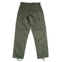 アメリカ軍 BDU カーゴパンツ /迷彩服パンツ 【 Mサイズ 】 リップストップ YN521007 オリーブ 【 レプリカ 】 送料無料!