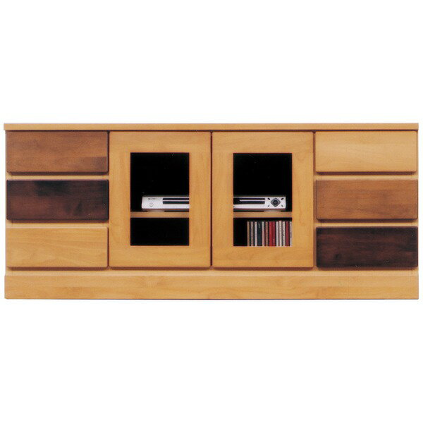 ローボード テレビ台 3段 幅120cm ナチュラル 木製 日本製 LOVE リビング ダイニング 完成品 玄関渡し【代引不可】