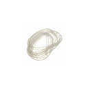 (まとめ)YAZAWA まとめるチューブ 内径:6mm 白 1.5m FCT6W【×50セット】(2)