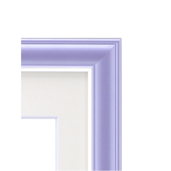 カラー遺影額(細い枠)　■仏事用額・葬儀額(遺影額)　 (バイオレット)