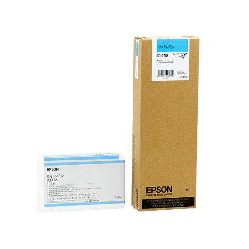 (まとめ) エプソン EPSON PX-P/K3インクカートリッジ ライトシアン 700ml ICLC58 1個 【×3セット】 (まとめ) エプソン EPSON PX-P/K3インクカートリッジ ライトシアン 700ml ICLC58 1個 【×3セット】