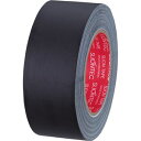 (まとめ) スリオンテック 布粘着テープ マットクロス 50mm×25m 黒 334542クロ 1巻 【×5セット】(4)