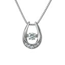 ダンシングストーンペンダント/ネックレス【プラチナ900・天然ダイヤモンド0.05】SSD-0340Pt 送料無料!