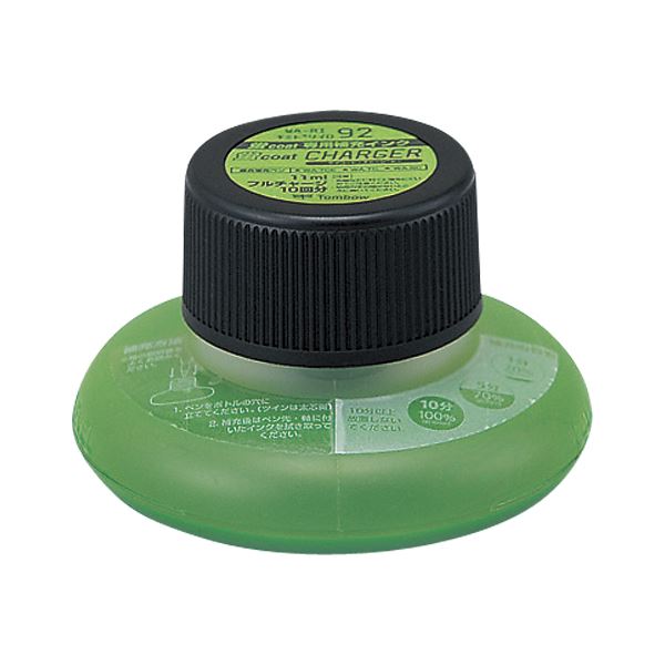 (まとめ) トンボ鉛筆 蛍コートチャージャー WA-RI92 黄緑 1個入 【×5セット】