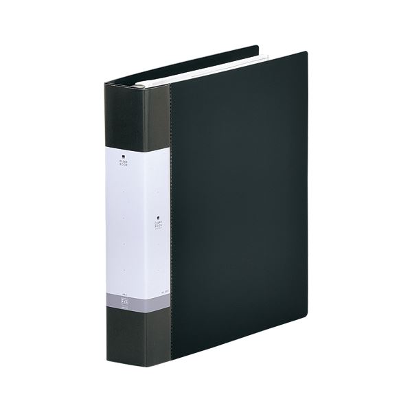 （まとめ） リヒトラブ リクエスト・クリヤーブック A4判タテ型（45ポケット）・30穴 G3806-24 黒 1冊..