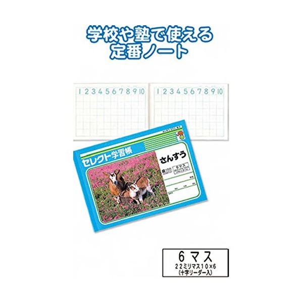 学習帳K-1さんすう6マス 【10個セット】 31-371