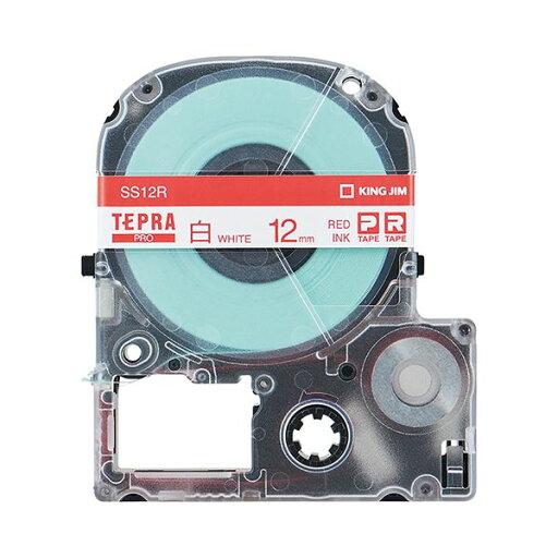 (まとめ) キングジム テプラ PRO テープカートリッジ 12mm 白/赤文字 SS12R 1個 【×5セット】 (まとめ) キングジム テプラ PRO テープカートリッジ 12mm 白/赤文字 SS12R 1個 【×5セット】
