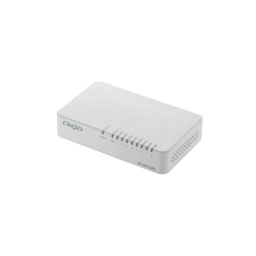 エレコム Giga対応スイッチングHub/8ポート/プラスチック筐体/電源外付モデル/ホワイト EHC-G08PA2-W エレコム Giga対応スイッチングHub/8ポート/プラスチック筐体/電源外付モデル/ホワイト EHC-G08PA2-W