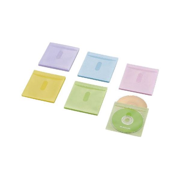 (まとめ)エレコム Blu-ray・CD・DVD対応不織布ケース タイトルカード CCD-NIWB60ASO【×10セット】 1