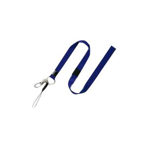 （まとめ） オープン 名札用ストラップ 無地 NB-205-BU 青 1本入 【×10セット】