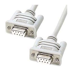 (まとめ)サンワサプライ RS-232Cケーブル(モデム・TA用・4m) KRS-433XF-4K【×2セット】のサムネイル