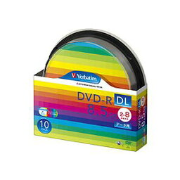 (まとめ) バーベイタム データ用DVD-R DL 8.5GB ワイドプリンターブル スピンドルケース DHR85HP10SV1 1パック(10枚) 【×2セット】